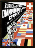 Berne Bicycle Championship, Zurich Lámina giclée enmarcada