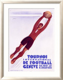Tournoi de Football, Geneve Lámina giclée enmarcada por Noel Fontanet