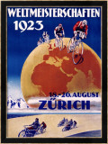 Weltmeisterschaften Bicycles Lámina giclée enmarcada