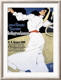 Lawn Tennis Tunier Framed Giclee Print by Hans Rudi Erdt