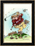 Full Swing- The Golfer Estampe encadrée par Gary Patterson