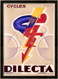 Bicicletas Dilecta Lámina giclée enmarcada por G. Favre Bicicletas Dilecta Lámina giclée enmarcada por G. Favre