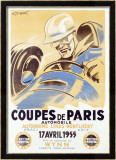 Coupes de Paris Estampe encadrée par Geo Ham
