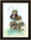 Bait & Wait Estampe encadrée par Gary Patterson
