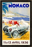 Monaco Grand Prix, 1936 Estampe encadrée par Geo Ham