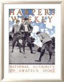 Hebdomadaire Harper's Weekly - La référence du sport amateur Estampe encadrée par Maxfield Parrish