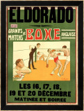 El Dorado, Matchs de Boxe Anglaise Framed Giclee Print by H. L. Roowy