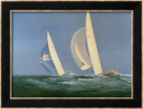 The America's Cup - Courageous v. Southern Cross, 1974 (signed) Affiche par Tim Thompson
