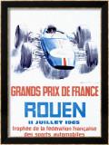 Rouen F1 Grand Prix, c.1965 Innrammet Giclee-trykk av Michel Beligond Rouen F1 Grand Prix, c.1965 Innrammet Giclee-trykk av Michel Beligond