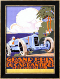 Grand Prix d'Antibes Framed Giclee Print by Alexis Kow
