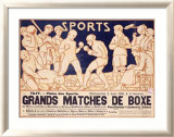 Matchs de boxe Estampe encadrée par Emile Berchmans