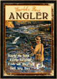 World's Best Angler Framed Giclee Print