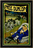 Neumáticos Dunlop Lámina giclée enmarcada por Georges Gaudy Neumáticos Dunlop Lámina giclée enmarcada por Georges Gaudy