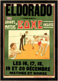 El Dorado, Matchs de Boxe Anglaise Framed Giclee Print by H. L. Roowy