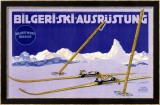 Austrian Bilgeri Ski Lámina giclée enmarcada