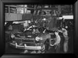 Mercury Automobile Assembly Line, 1946 Lámina giclée enmarcada