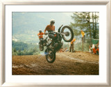 Bulltaco Motorcycle MX Lámina giclée enmarcada por Giovanni Perrone