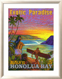 Exotic Paradise, Honolua Bay Framed Giclee Print by Rick Sharp