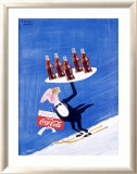 Coca-Cola Coke Ski Lámina giclée enmarcada