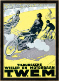Verschuuren T.W.E.M. Cycling and Motor Race Gerahmter Giclée-Druck von Charles Verschuuren