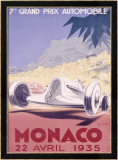 Gran premio de Mónaco, 1935 Lámina giclée enmarcada por Geo Ham Gran premio de Mónaco, 1935 Lámina giclée enmarcada por Geo Ham