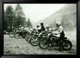 Bultaco Motocross Starting Gate Framed Giclee Print