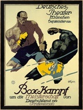 Box-Kampf Inramat gicléetryck av Julius Ussy Engelhard Box-Kampf Inramat gicléetryck av Julius Ussy Engelhard