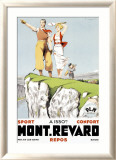 Mont Revard, Tennis and Golf Indrammet giclee-tryk af Paul Ordner