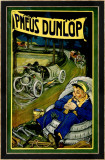 Neumáticos Dunlop Lámina giclée enmarcada por Georges Gaudy Neumáticos Dunlop Lámina giclée enmarcada por Georges Gaudy
