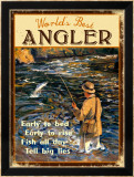 World's Best Angler Framed Giclee Print