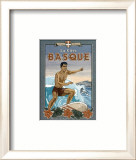 La Cote Basque de Surf Prints by Bruno Pozzo