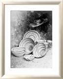 Yokuts Baskets Lámina giclée enmarcada por Edward S. Curtis