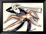 Josephine Baker Jazz Band Framed Giclee Print