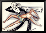 Josephine Baker Jazz Band Framed Giclee Print