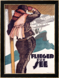 Flieger Zur See Framed Giclee Print by Hans Rudi Erdt