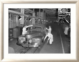 1942 Lincoln Zephyr Lámina giclée enmarcada