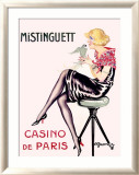Mistinguett, Casino de Paris Estampe encadrée par Charles Gesmar
