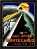Monte Carlo, Raylle, 1931 Gerahmter Giclée-Druck von Robert Falcucci