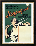 Wimbledon Slazenger Tennis Ball Lámina giclée enmarcada Wimbledon Slazenger Tennis Ball Lámina giclée enmarcada