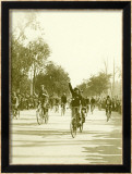 Bicycle Race Parade Gerahmter Giclée-Druck