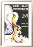 Casino De Paris Mistenguette Lámina enmarcada de edición limitada por Louis Guadin