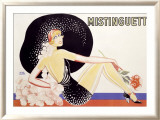 Mistinguett Estampe encadrée par Zig (Louis Gaudin) 