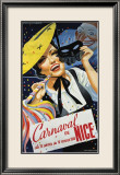 Carnaval de Nice Estampe encadrée par Emmanuel Gaillard