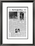 New York Times, August 17, 1969: Woodstock Lámina giclée enmarcada New York Times, August 17, 1969: Woodstock Lámina giclée enmarcada