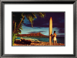 Outrigger and Diamond Head Affiches par Stewart Fern