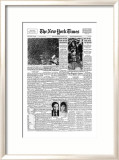 New York Times, August 17, 1969: Woodstock Lámina giclée enmarcada New York Times, August 17, 1969: Woodstock Lámina giclée enmarcada