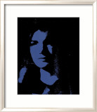 Jackie, c.1964 (Blue on Black) Pósters por Andy Warhol