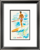 Matson Line Surfer Poster by Frank MacIntosh