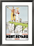 Mont Revard, Tennis and Golf Indrammet giclee-tryk af Paul Ordner