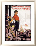 Russian Armiya Truda Lámina giclée enmarcada